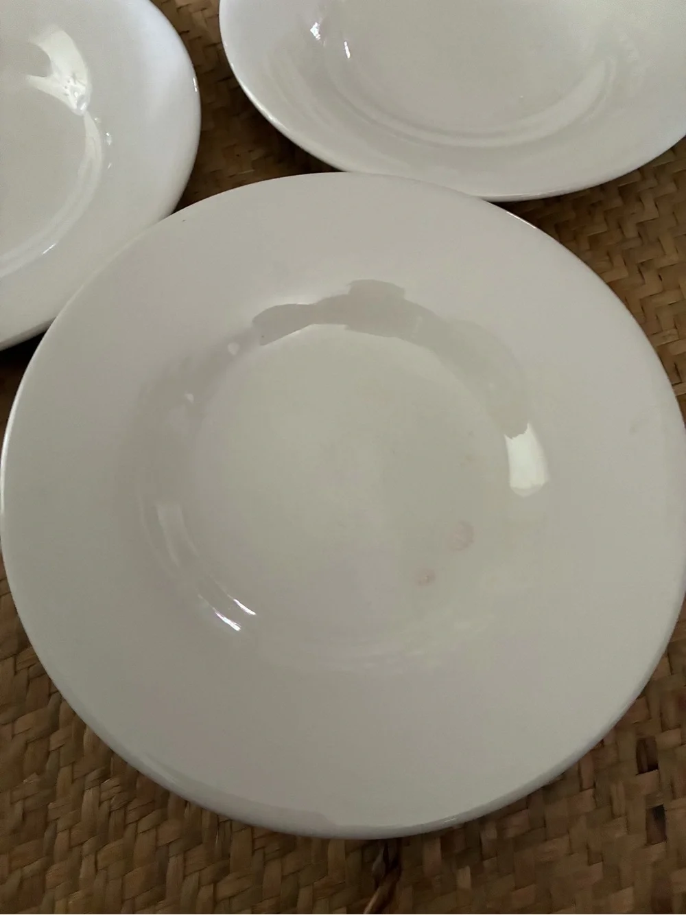 Pottery Barn Off-White Sausalito Rimmed Pasta Soup Bowls Set of 4  10”